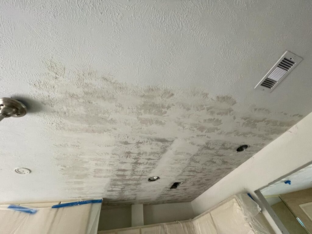 Drywall water damage restoration